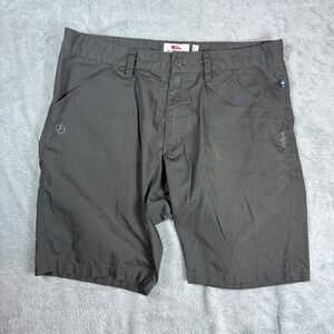 Fjallraven Shorts Men 32 G-1000 High Coast Hike Trail Cargo Grey Hiking Outdoor